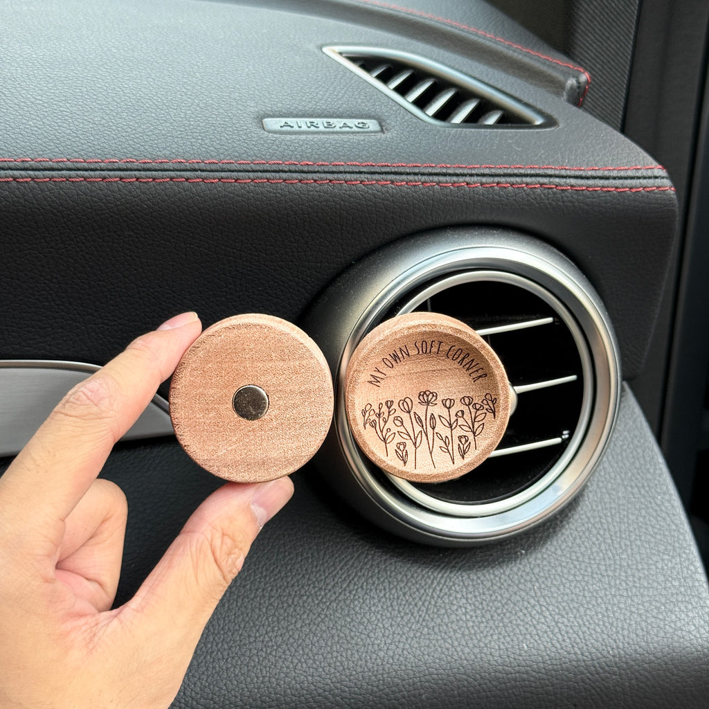 Soft Corner - Wooden Essential Oil Diffuser for Car