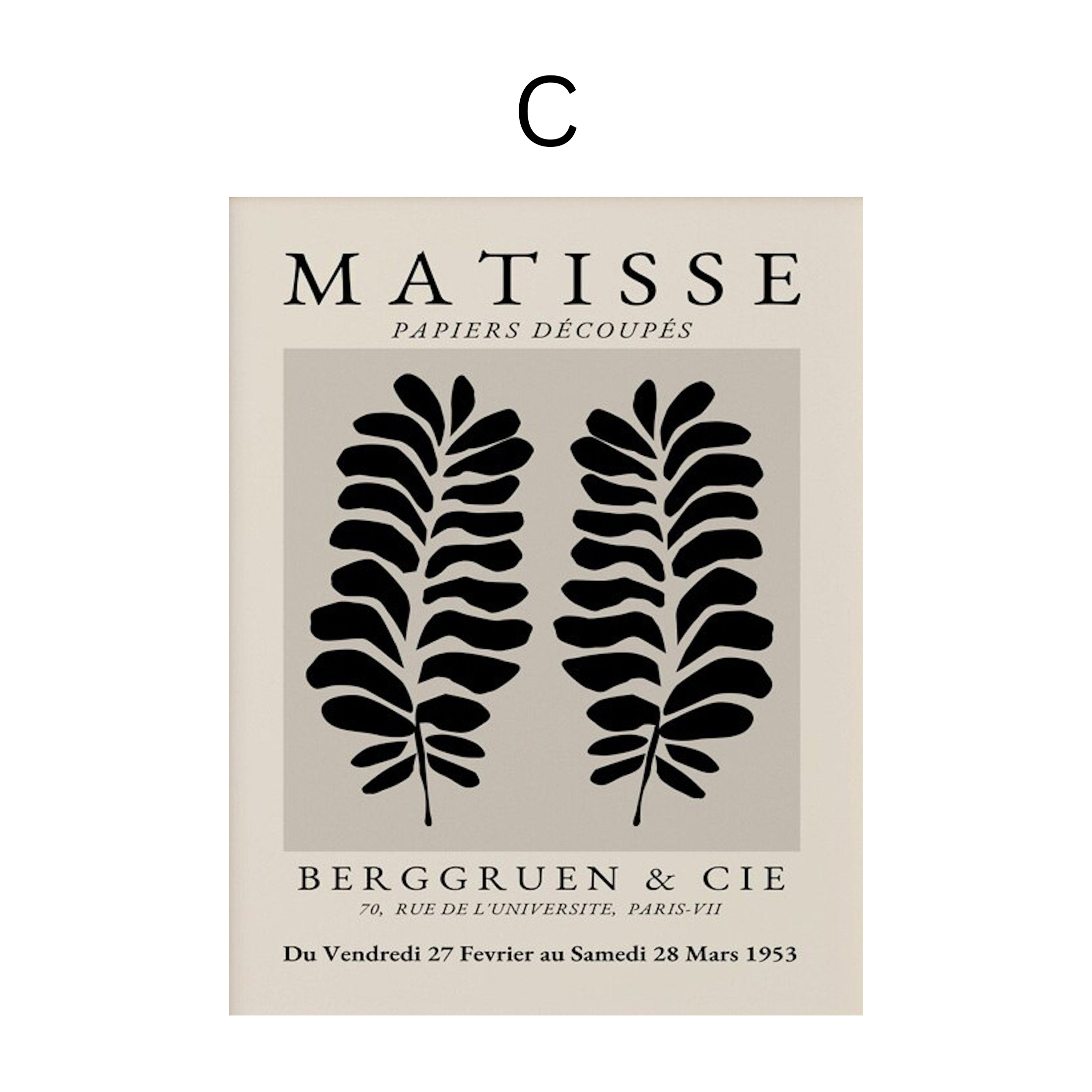 Poster Matisse Abstrakt als Deko Print ohne Rahmen