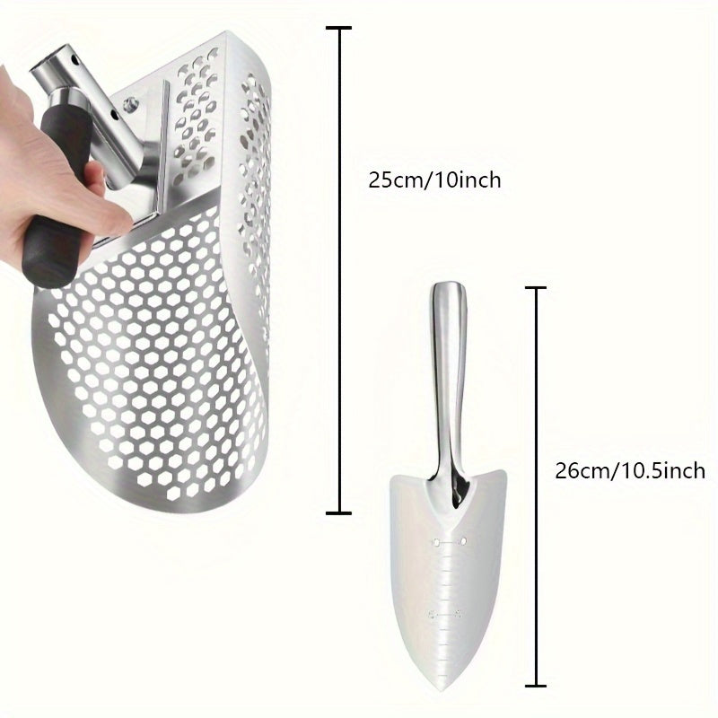 Long Handle Stainless Steel Sand Scoop for Detecting
