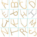 26 English Letter Pendant European Titanium Steel Necklace - Letter Pendant necklace