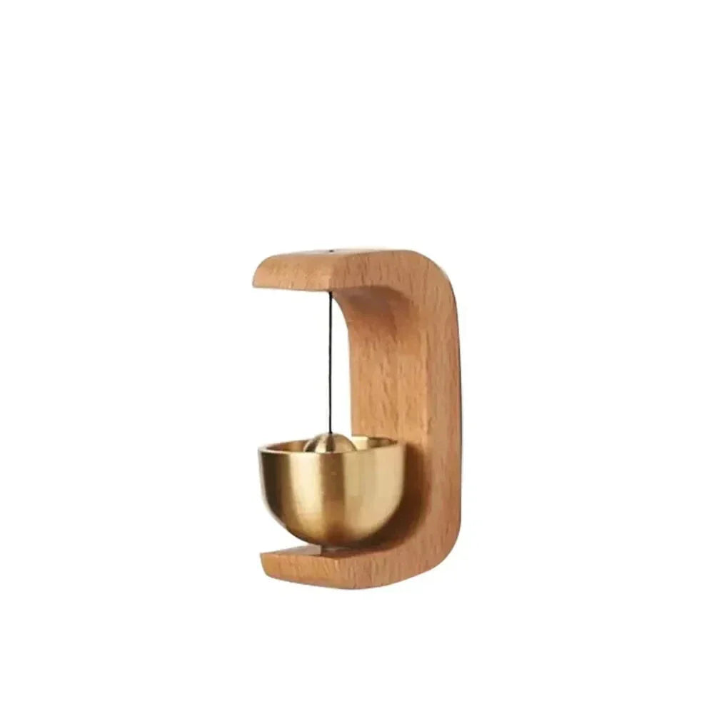 Magnetic Copper Wind-bell with Beech Wood and Brass