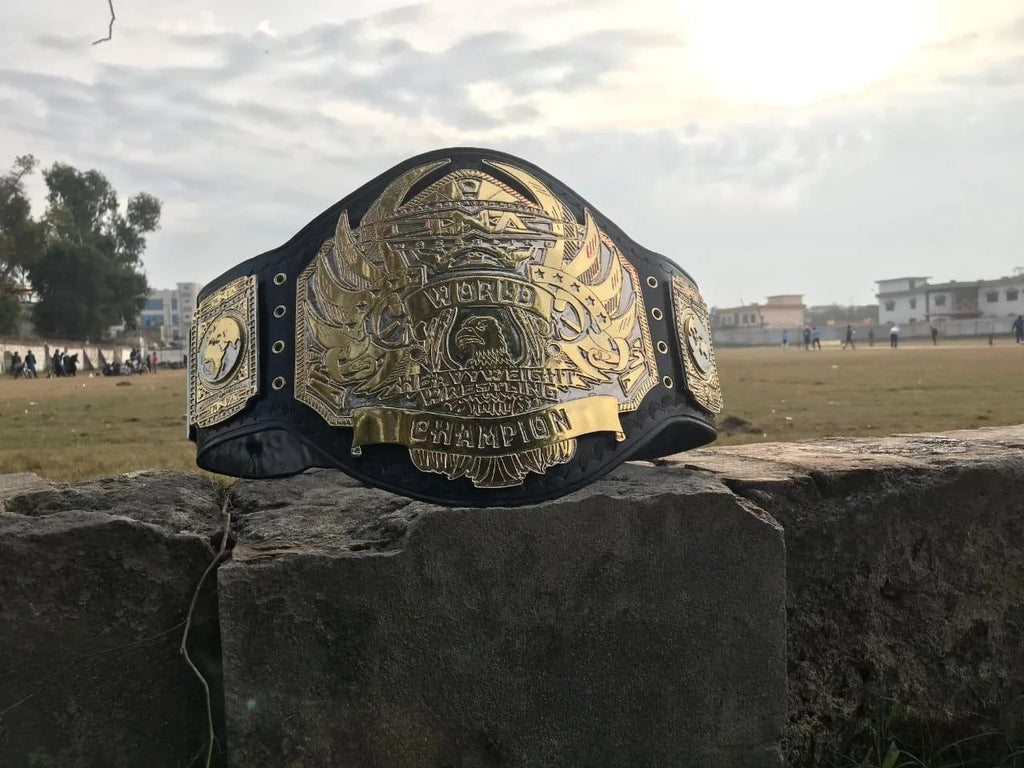 TNA HEAVYWEIGHT 24K GOLD Championship Belt