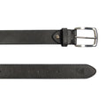K4008KB | Men's Belt in Leather Lining Pu Finish. Anthracite color. Size: 125 x 3.8 x 0.5 cm (waist 110 cm). Packaging: hard bottom/cover Gift Box