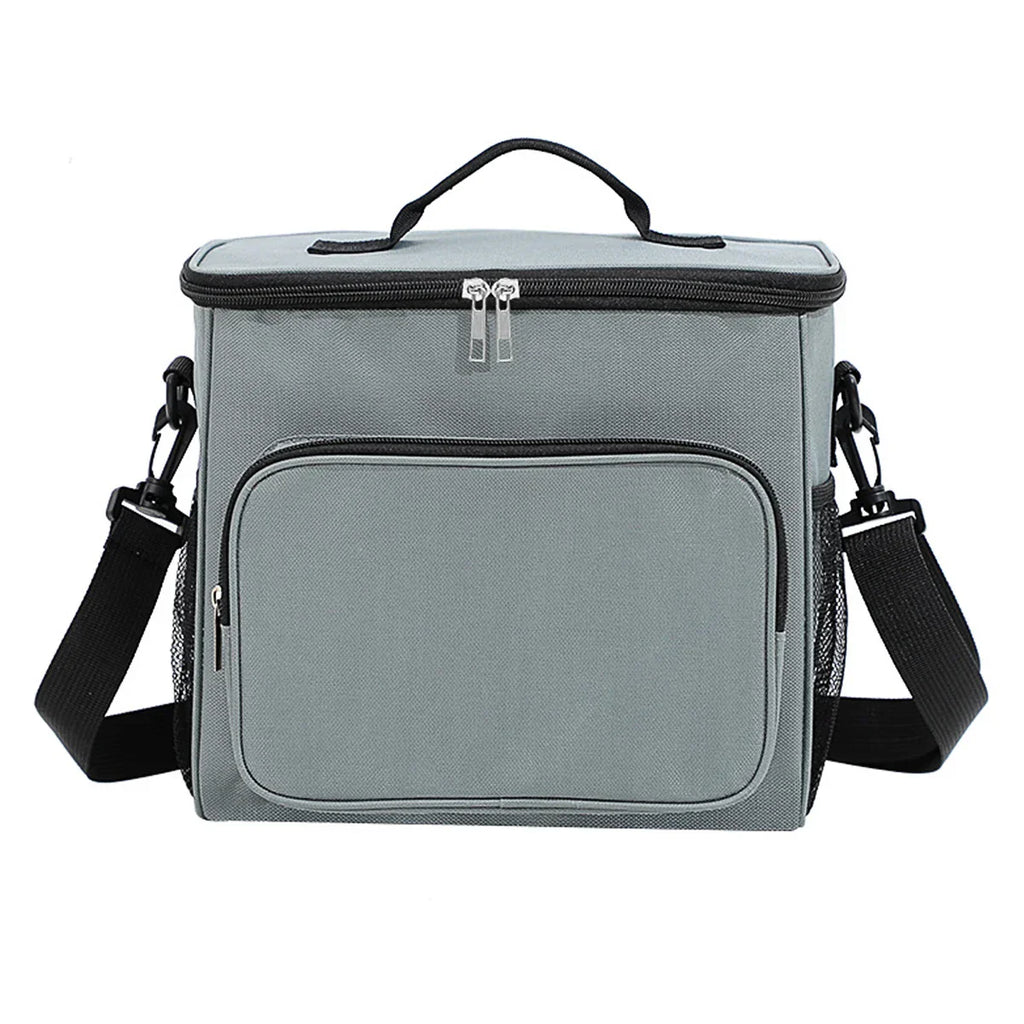Portable Insulated Lunch Bag Waterproof Cooler (Grey)
