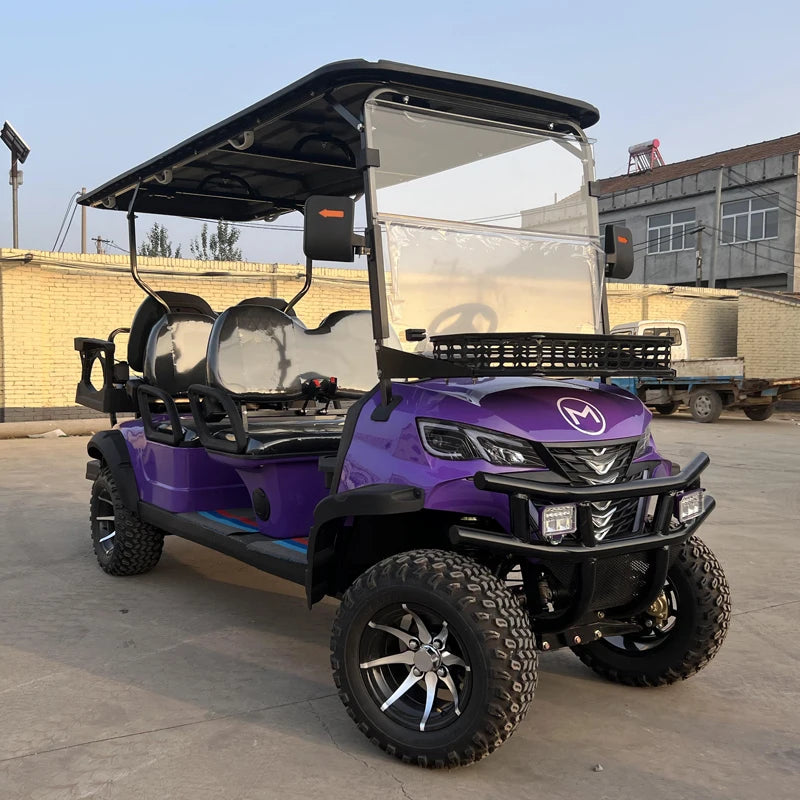 MMC 4WD Electric Golf Cart Custom Brand Solar Panels 4000/5000/7000W 48/60/72V Capacity for 2 4 6 People Modern 4WD Golf Cart
