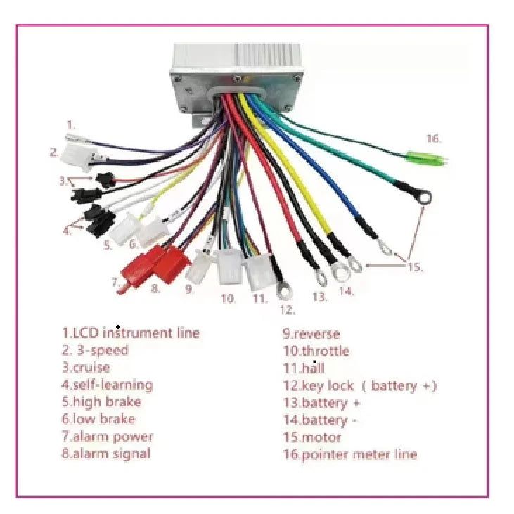 Electric Bicycle Accessories 36V/48V Electric Bike 350W Brushless DC Motor Controller For Electric Bicycle E-bike Scooter