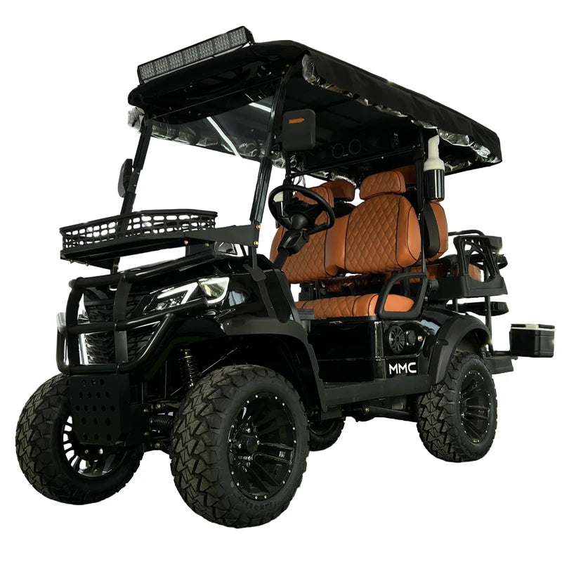 Factory Price New Model Design 48V/72v Lithium Battery Sightseeing Off-Road 4000W/5000W/7000W 2 4 6 8 Seater Electric Golf Cart