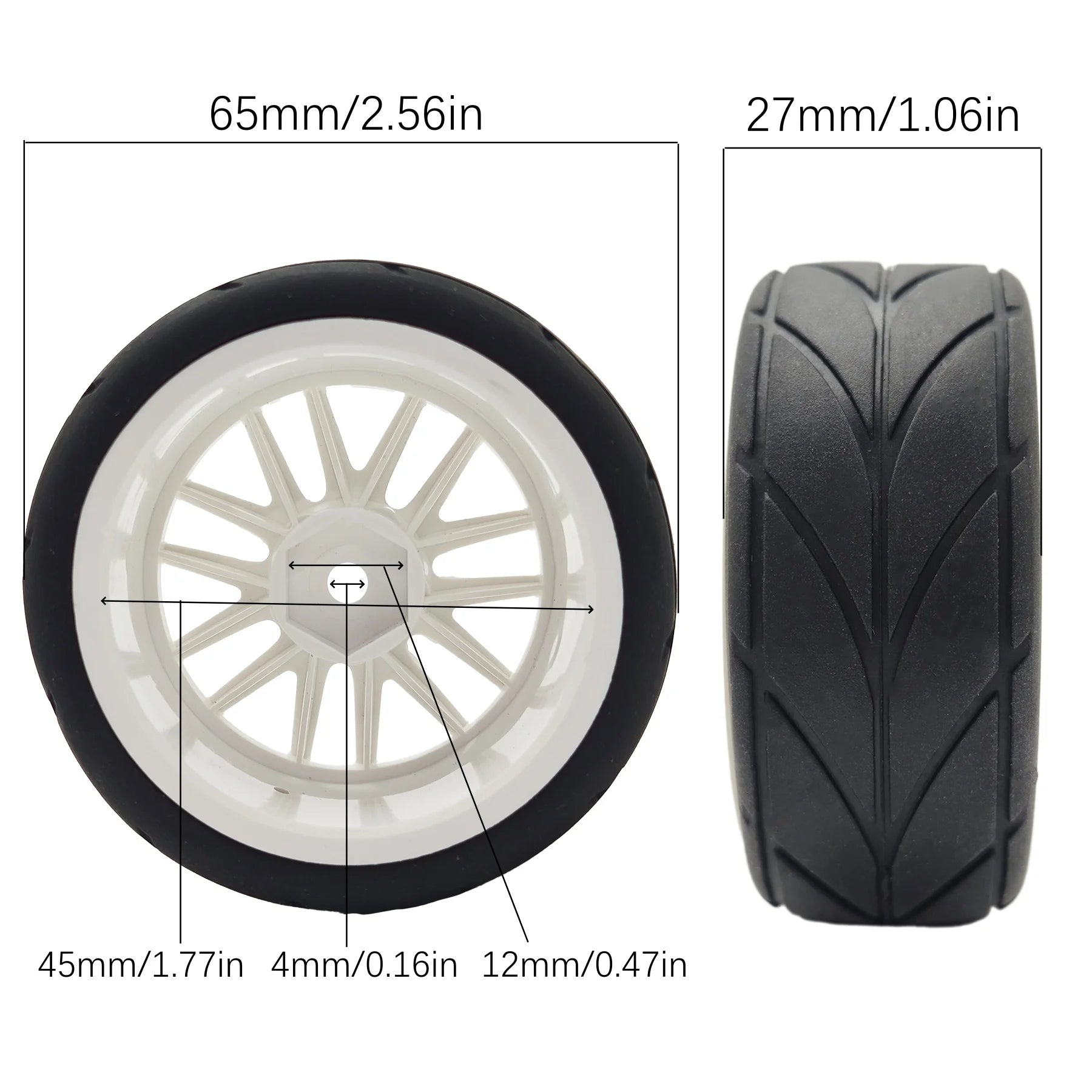 10 Pack RC on Road Car Compatible with Tamiya TT01 TT02 XV01 XV02 PTG-2 TA06 HSP HPI Kyosho - Spare Parts for Model Cars
