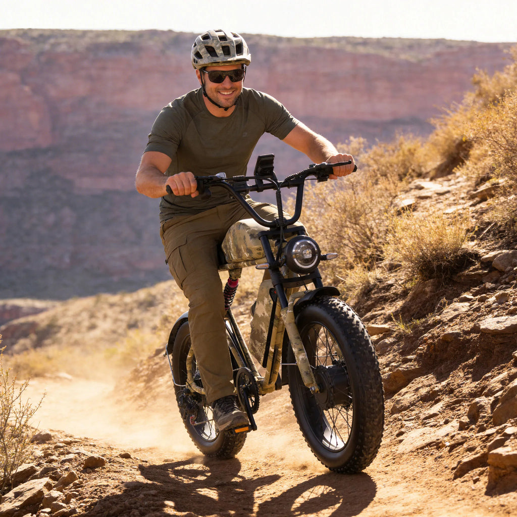 US Delivery 2000W Electric Bike Dual Motor 52V 46AH Battery 35MPH 20" Fat Tire Ebike 160-Mile Range for Adult Commute & Off-road