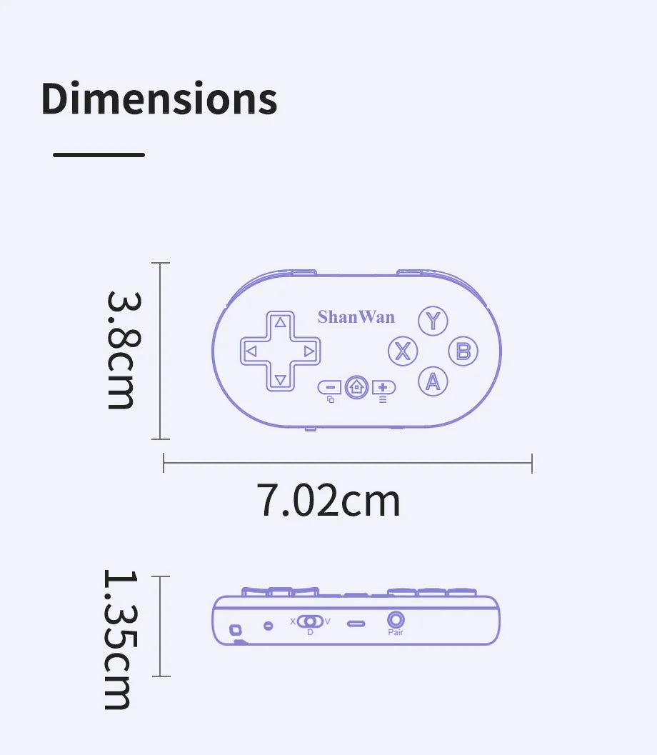 Q36XDV mini game controller handheld game console portable pocket controller