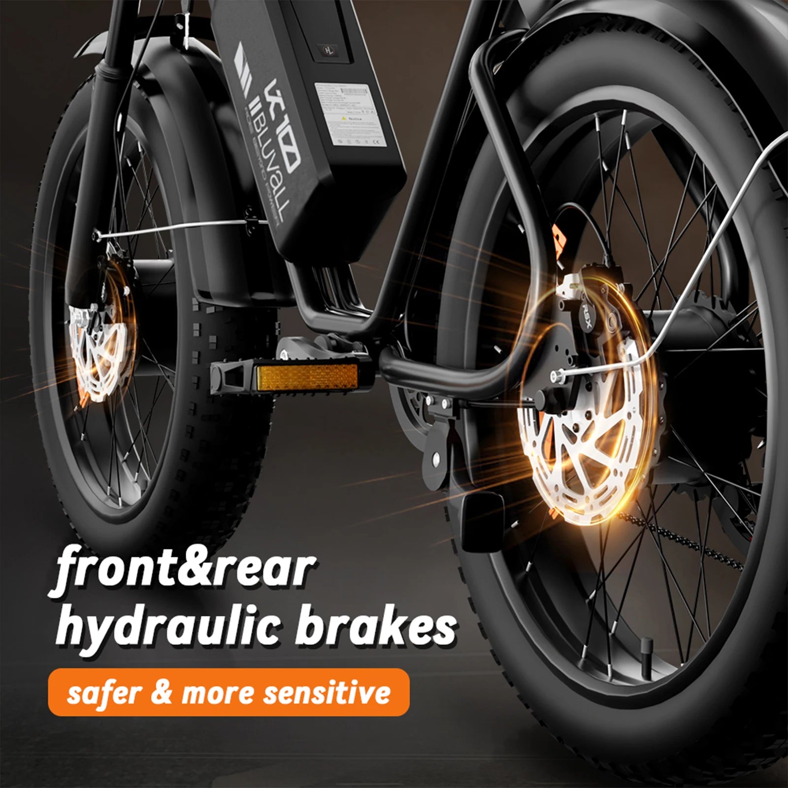 US Delivery 2000W Electric Bike Dual Motor 52V 46AH Battery 35MPH 20" Fat Tire Ebike 160-Mile Range for Adult Commute & Off-road