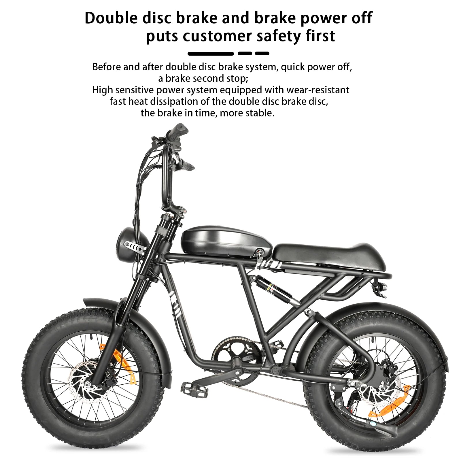 BAOLUJIE DP-2008 Electric bicycle 2000W Motor 48V2 0Ah battery City Commuter Electric Bike 20inch Tire terrain E-bike