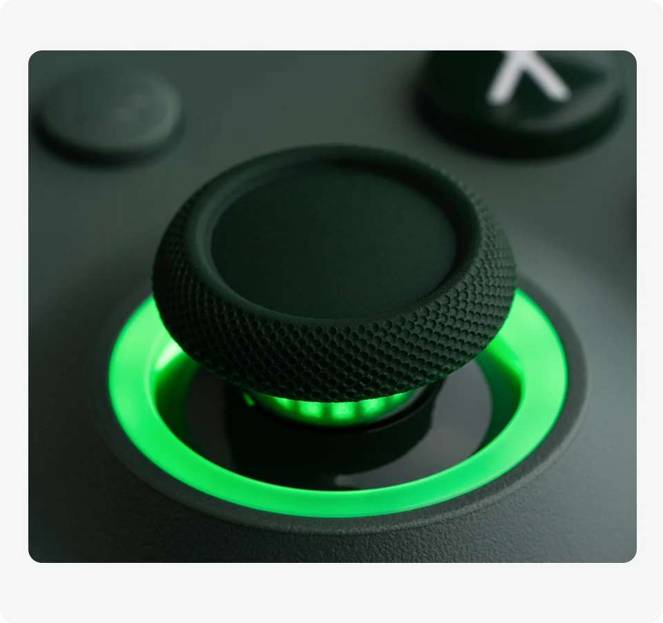 8BitDo Ultimate C Wired Gaming Controller for Xbox, RGB Lighting Fire Ring and Hall Effect Joysticks, Windows 10/11