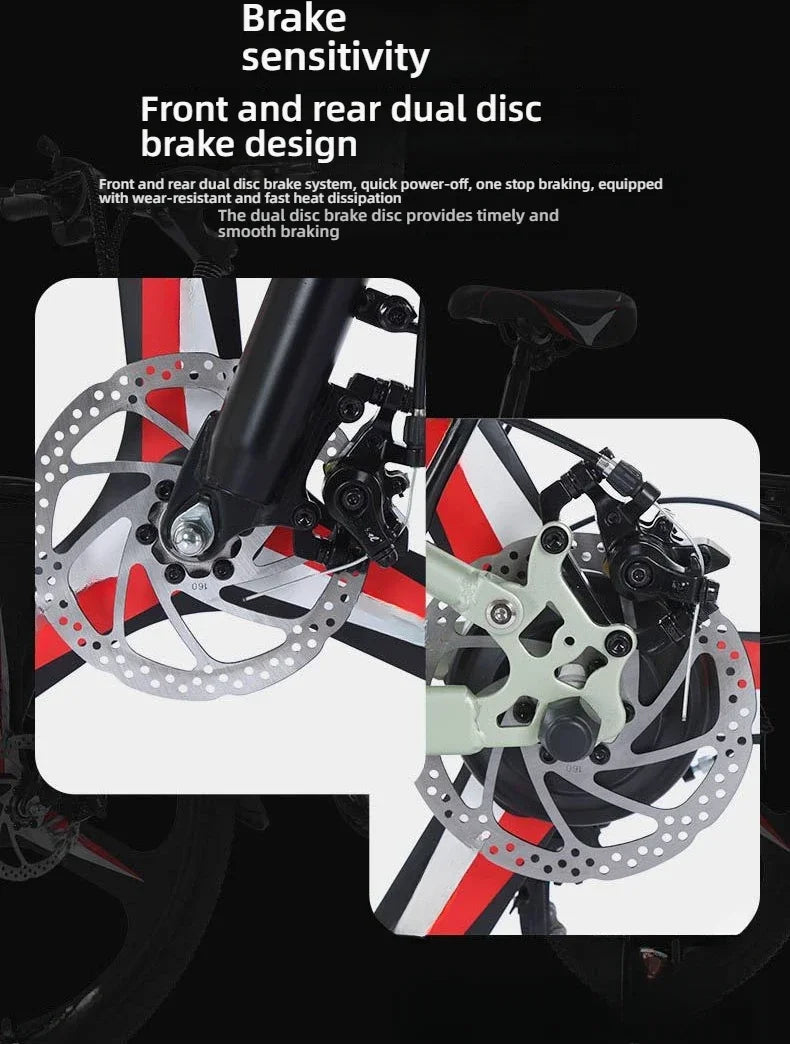 26-inch electric bicycle, 400W motor, 48V 30AH battery, adult ebike, multiple colors available, fashionable electric bike