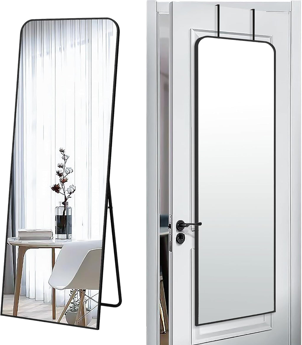 57x20 Inch FullLength Mirror Black Door Premium Edition