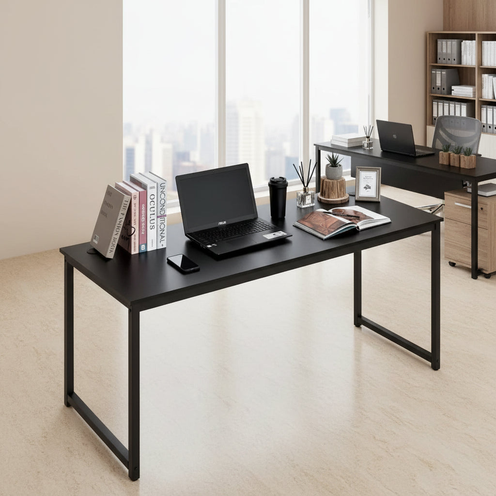 Modern 63 Inch Computer Desk for Home Office Use
