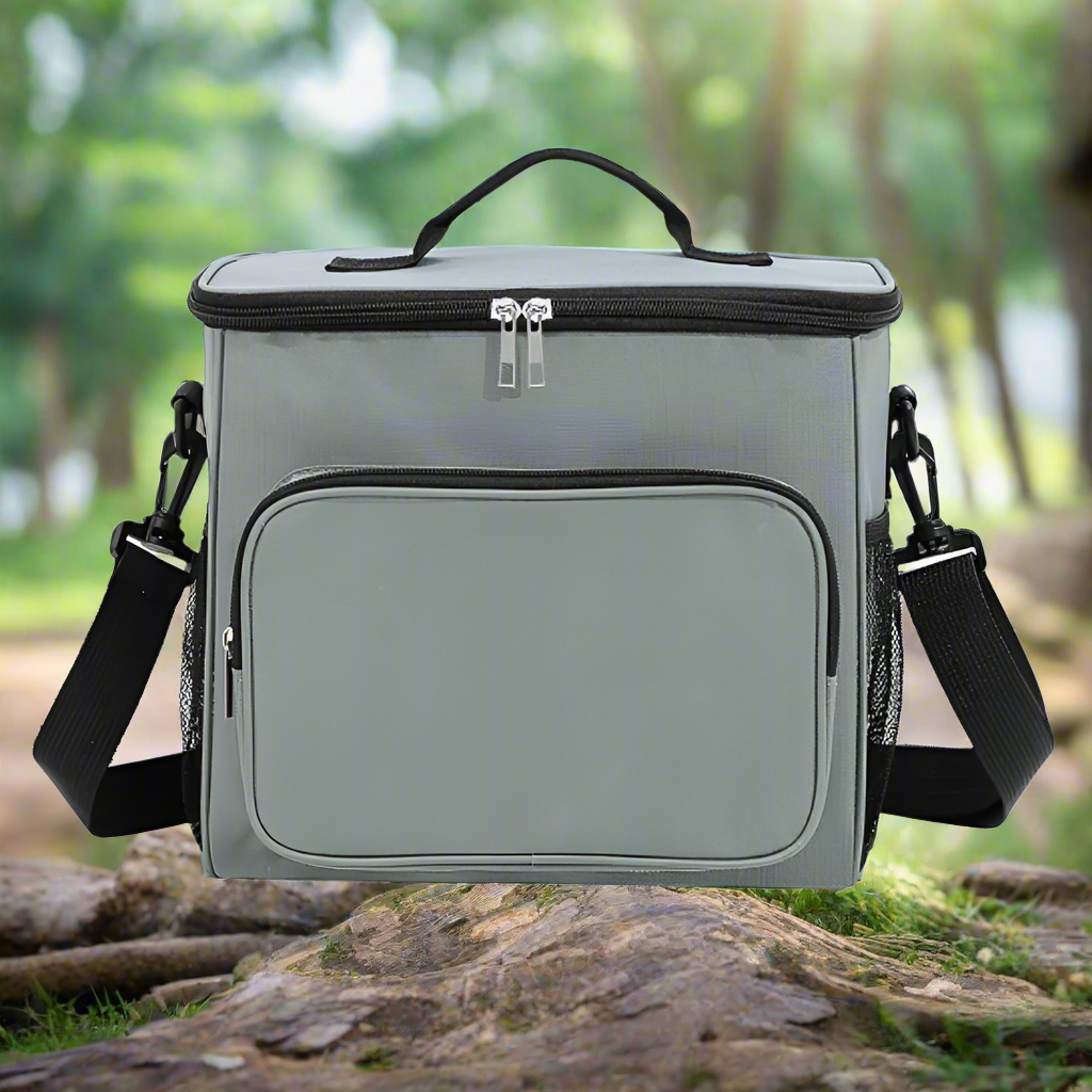 Portable Insulated Lunch Bag Waterproof Cooler (Grey)