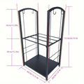 Metal Firewood Rack with 4-Tool Set