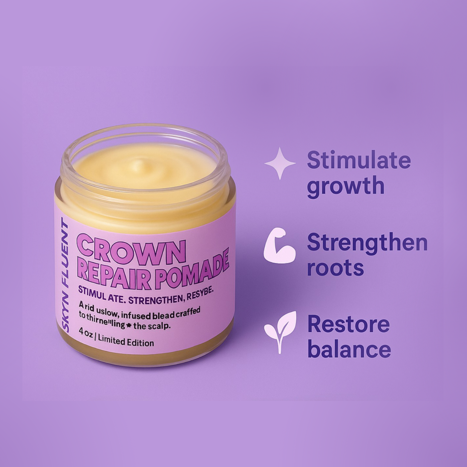 Crown Repair Pomade | Herbal Scalp & Edge Therapy