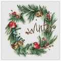 Winter Wreath - PDF Cross Stitch Pattern