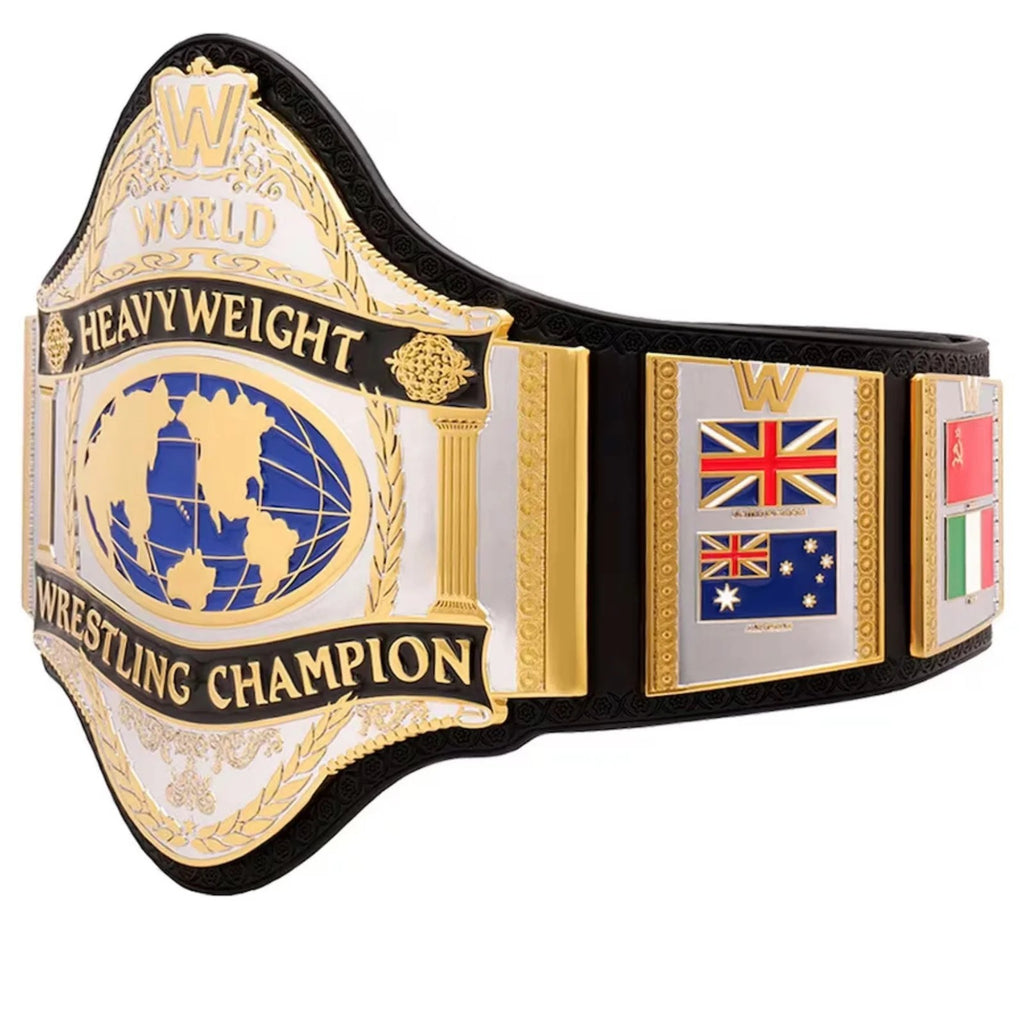 WWE World Heavyweight Championship World Wrestling Championship Belt - BRASS, 4 MM